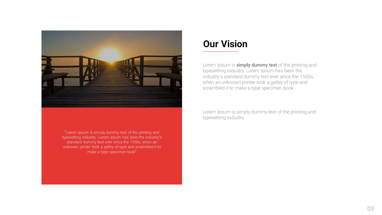 Free - Simple Vision PowerPoint Slide Template Presentation